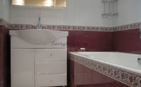 Ремонт ванной комнаты 150х135